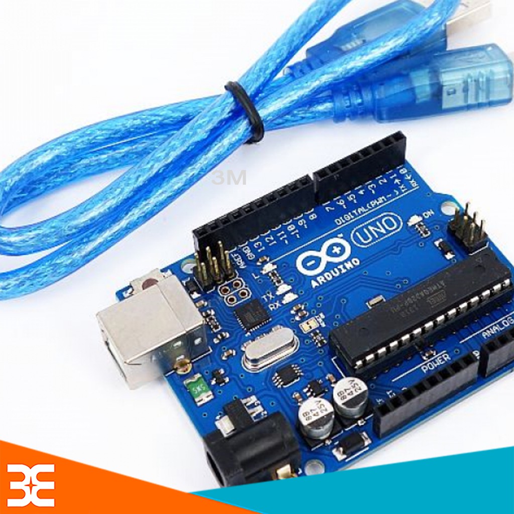 [Tp.HCM] Kit Arduino Uno R3 Chíp Cắm Atmega328P ( Tặng Cáp Kết Nối )