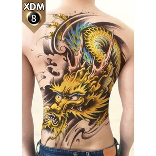 [Loại Ngắn Ngày] Hình Xăm Dán Kín Lưng Rồng (35x48cm)