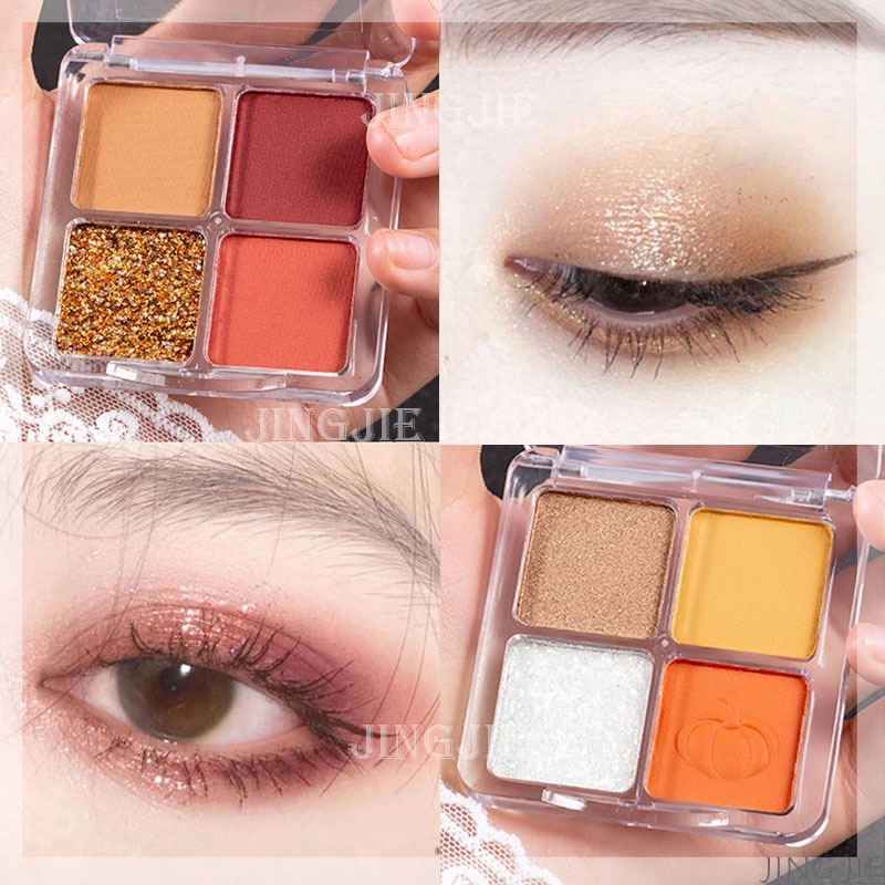 Bảng phấn mắt bốn màu sắc long lanh dễ lên màu