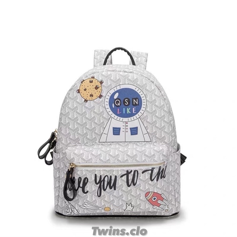 [ SẴN ] Balo Edmond QSN Chính Hãng Backpack Trắng New Season Tặng Kèm Móc Ngựa 🧸
