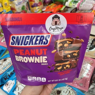 [DATE 08/2022] SOCOLA SNICKERS PEANUT BROWNIE - Gói 187g