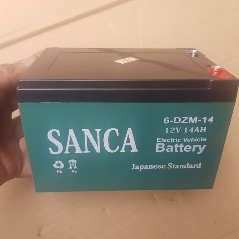 COMBO 4 Bình Ắc Quy Xe Đạp Điện Sanca 12V 14ah 6-DZF-14