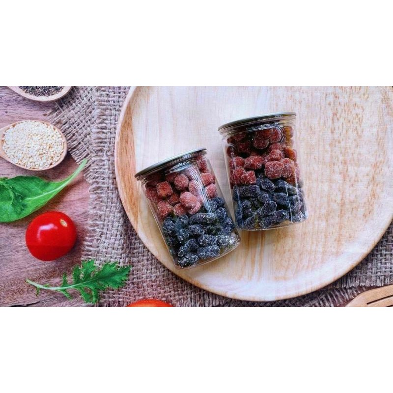 1 hủ pet 300gr kẹo dẻo dâu tây dâu tằm