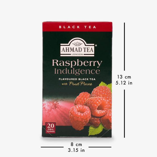 Trà Mâm xôi/ Phúc Bồn Tử Ahmad 40g (túi lọc có bao thiếc - 20 túi/hộp) - Ahmad Raspberry Indulgence Tea