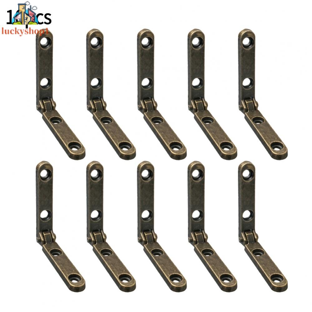 10pcs 90-degree rust-proof antique iron blue antique copper hinge with special screws (one 4 screws)