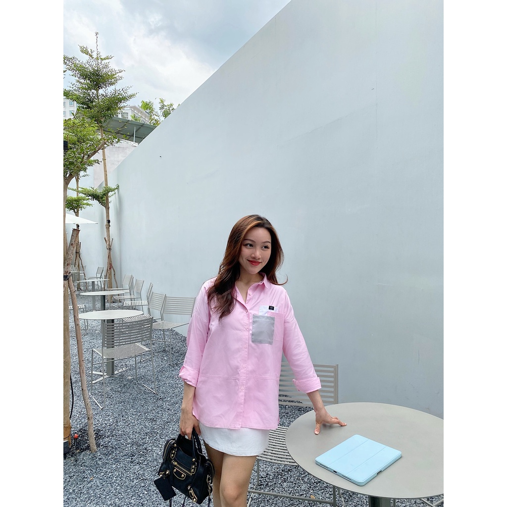 SODA POP - Pocket Signature shirt - Sơ mi dáng rộng