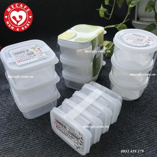 Bộ Hộp Trữ Đông, Hộp Đựng Đồ Ăn Dặm Nakaya Có Nắp Mini Bảo Quản Đồ Ăn Cho Bé
