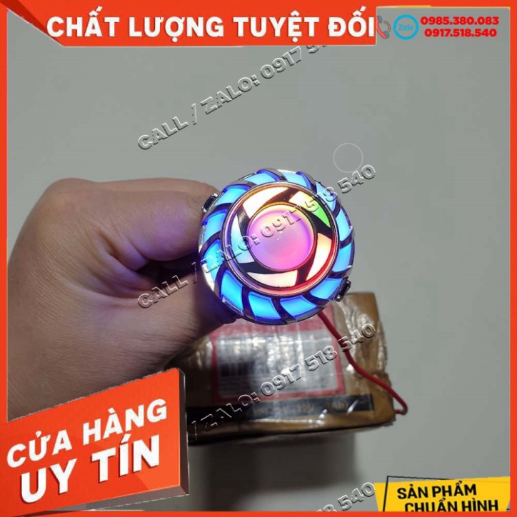 ✅ Đèn Hậu Bi Cầu Viền 7 Màu Lắp Wave - Dream - Sirius, Raider  ✅ Sản Phẩm Chuẩn Như Hình