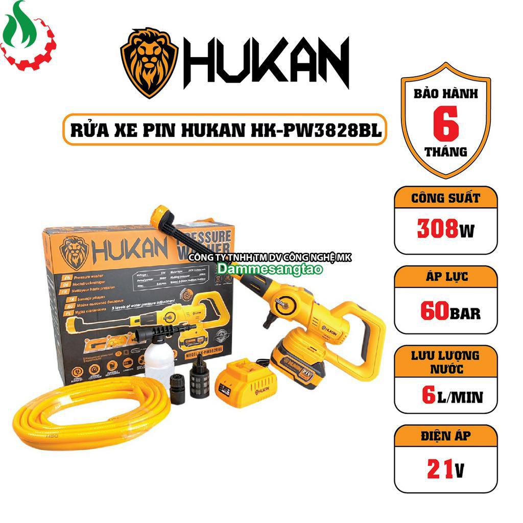 Máy rửa xe pin Hukan 21V HK-PW3828BL