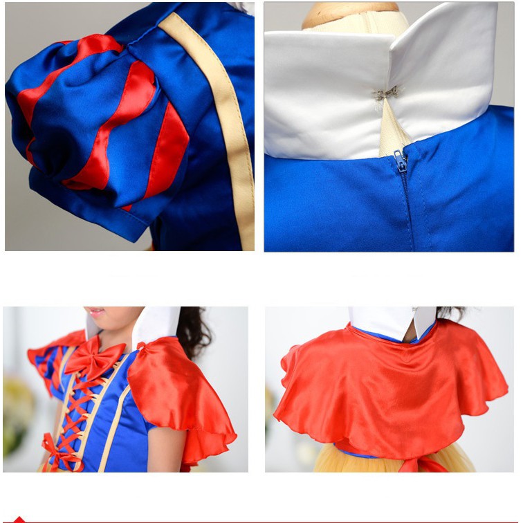Đầm hóa trang nàng bạch tuyết cho bé