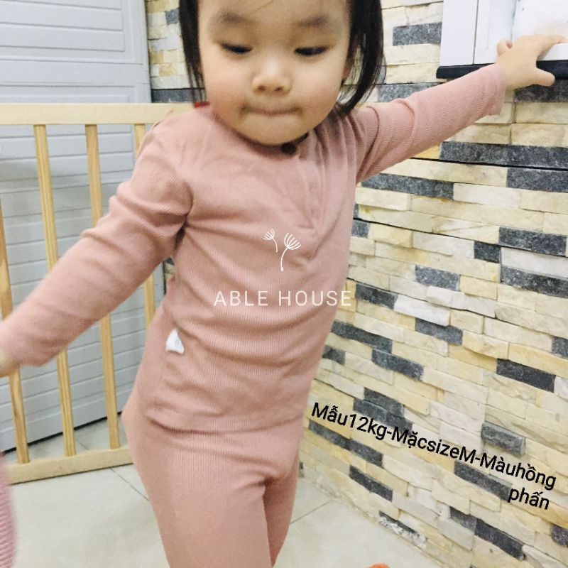 Bộ len tăm dài tay cho bé trai và bé gái peekaboo