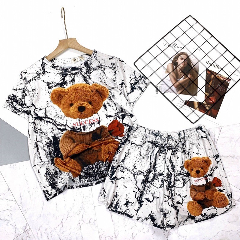 Set bộ áo 3D+ sooc’ mát đẹp [HOT NHẤT] chất cotton lạnh