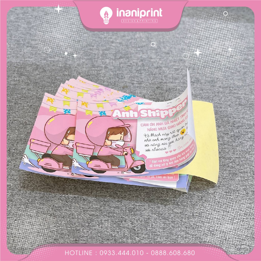 TEM DÁN CÁM ƠN ANH SHIPPER 1 cực dễ thương cho shop giá rẻ