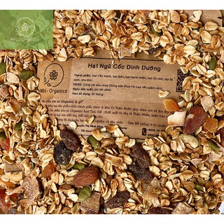 Granola ngũ cốc ăn kiêng nguyên chất, cung cấp dinh dưỡng MN Organics