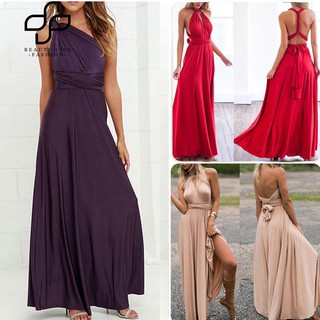 Đầm maxi hở lưng mặc nhiều kiểu