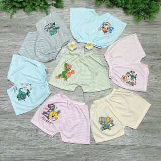 Quần đùi cotton kẻ siêu xinh