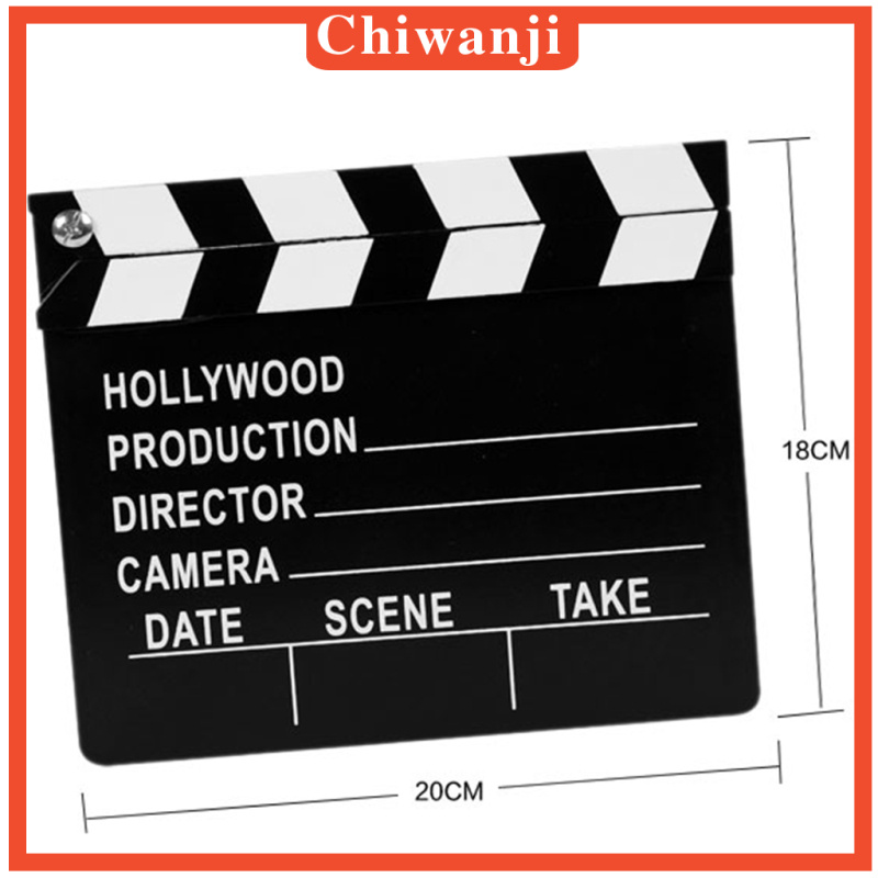 [CHIWANJI]Wooden Clapper Clapperboard Board TV Film Movie Action Scene Slate   18cm