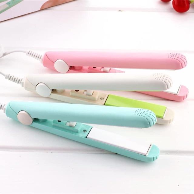 [Siêu Sale] Máy ép, uốn tóc mini  kèm hộp nhựa siêu xinh ( giao màu ngẫu nhiên )-  supersale365