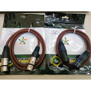 Dây canon 2 đầu cái/2 đầu đực 1M