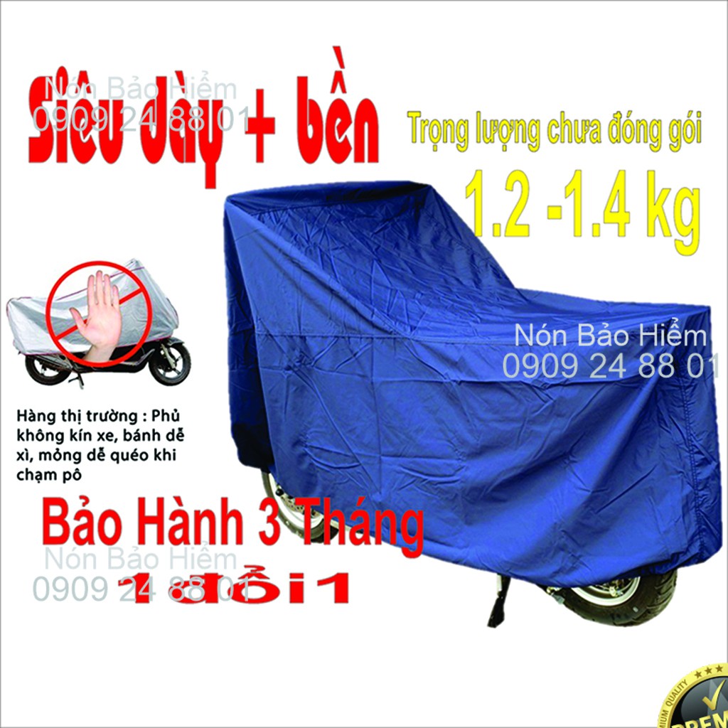 Bạt Phủ Xe Máy BPXM6MS Bạt Trùm Xe Máy Hàng Xuất Khẩu - Siêu dày  - FREE SHIP XTRA - Hàng Chất lượng cao loại 1 VNXK