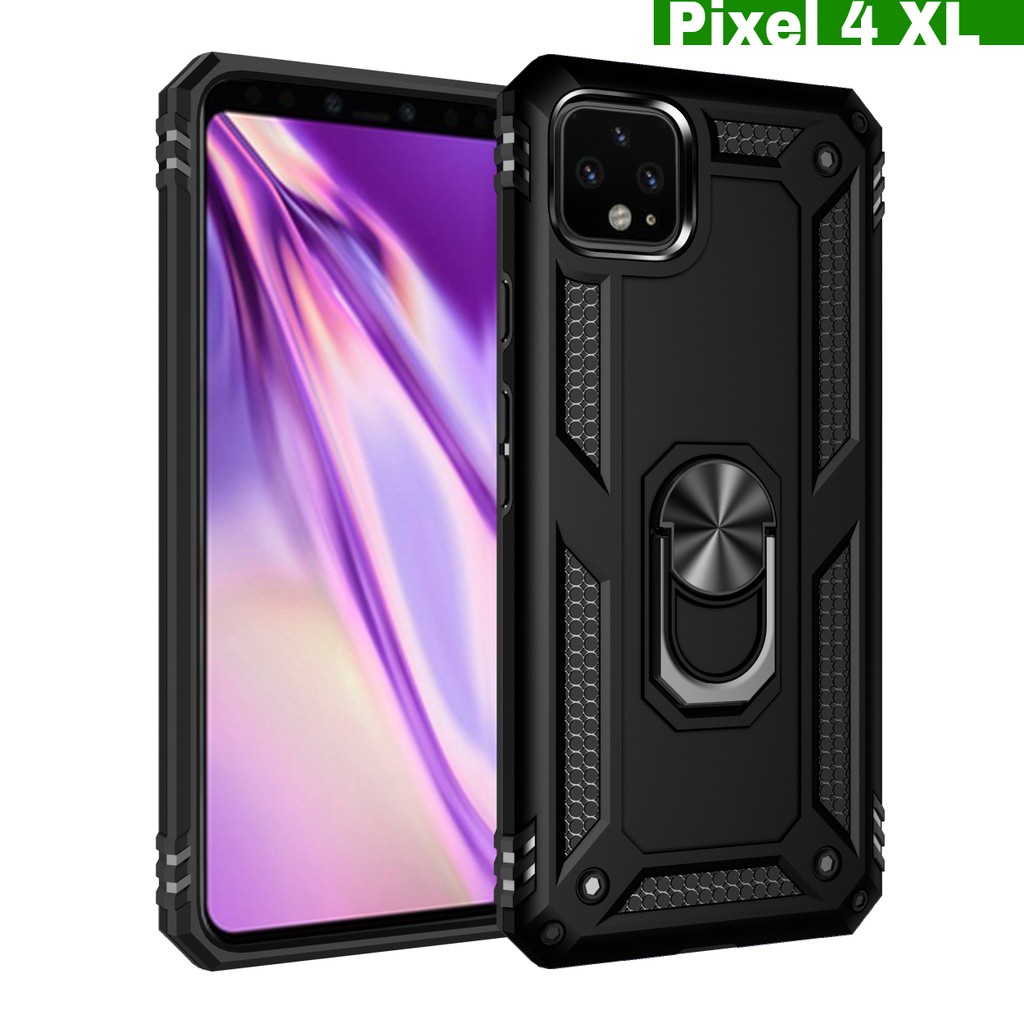 Ốp lưng Pixel 4XL chống sốc quân đội nhẫn iring cao cấp hút ô tô