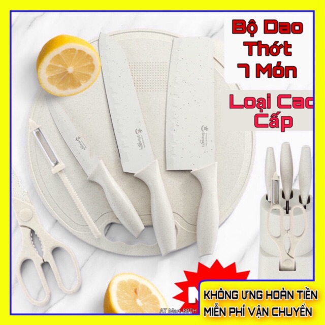 Bộ Dao Thớt 7 Món Cao Cấp