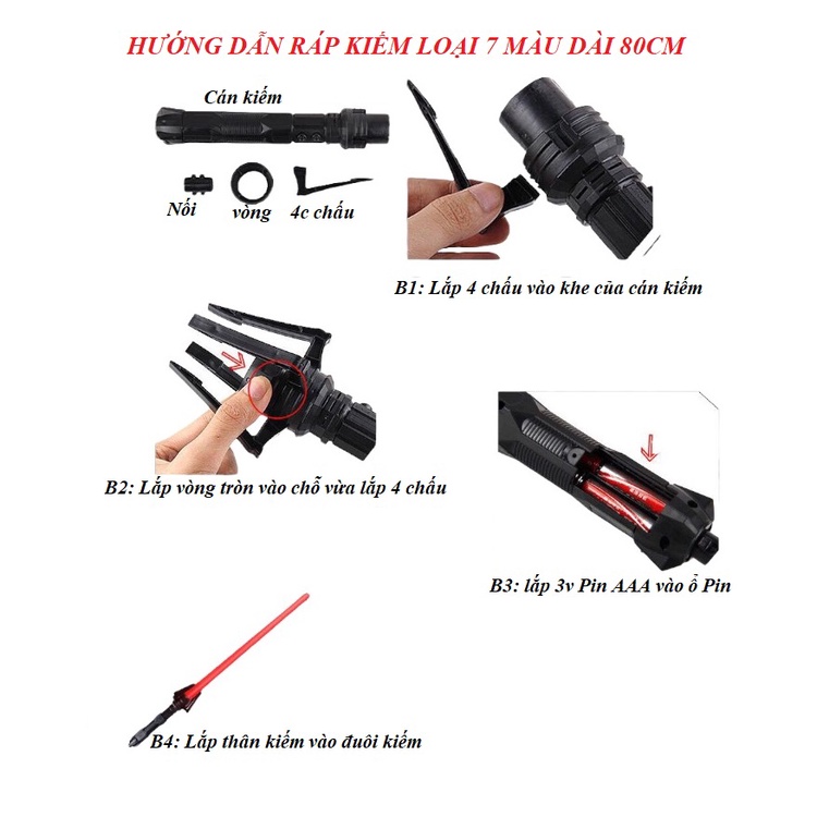 Đồ Chơi Thanh Kiếm Ánh Sáng - Kiếm Laze Light Saber Nhựa Cho Bạn Trẻ Siêu Ngầu