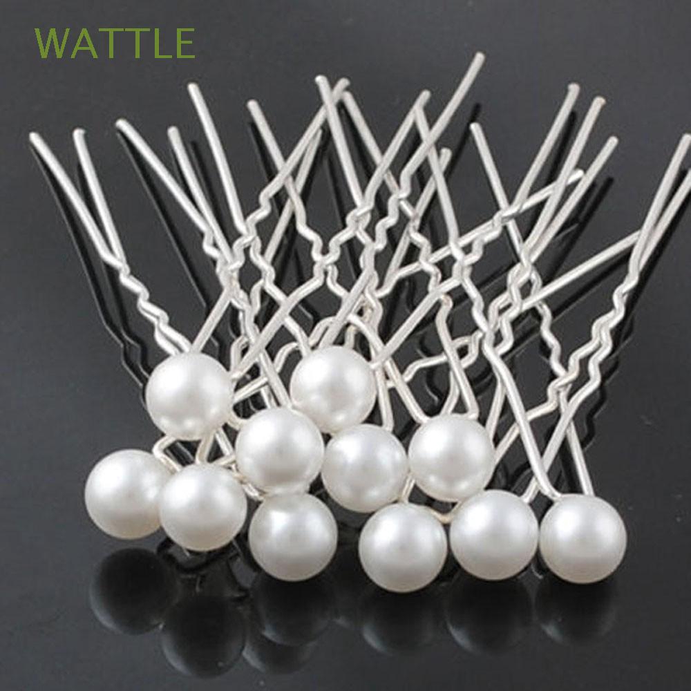 Set 20 trâm cài tóc hợp kim đính ngọc trai giả thanh lịch và duyên dáng