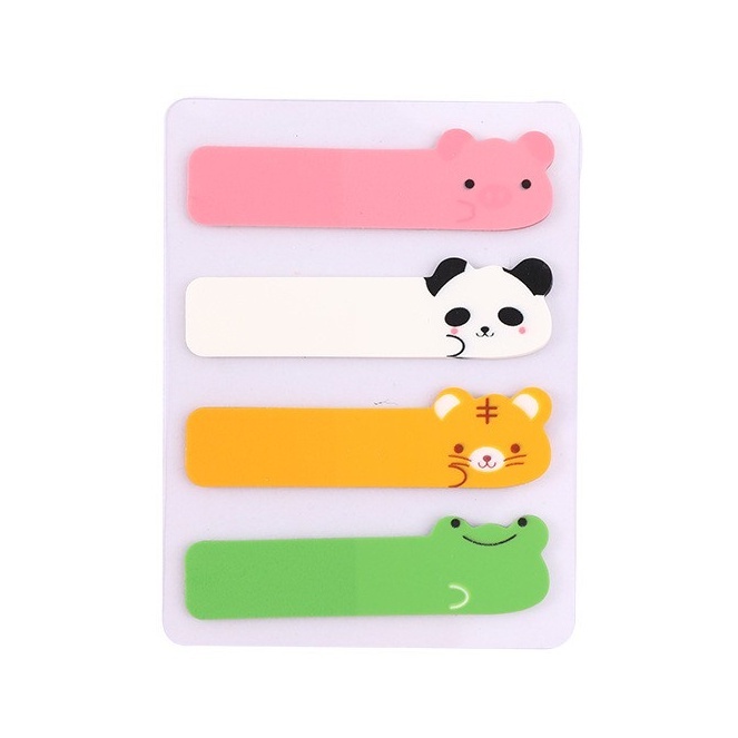 Miếng Dán Ghi Chú Trong Suốt Họa Tiết Hoạt Hình Đáng Yêu