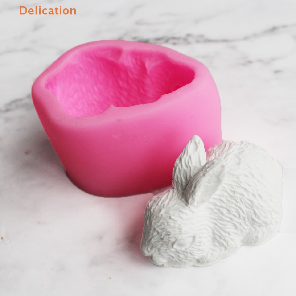 Khuôn Silicone Tạo Hình Làm Bánh Kẹo Hình Thỏ 3D DIY