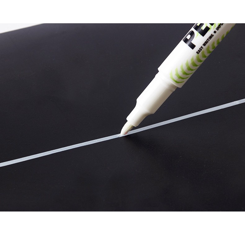 Bút đánh dấu màu trắng 2.0mm chống thấm dầu bút trang trí sổ Graffiti vẽ phác thảo