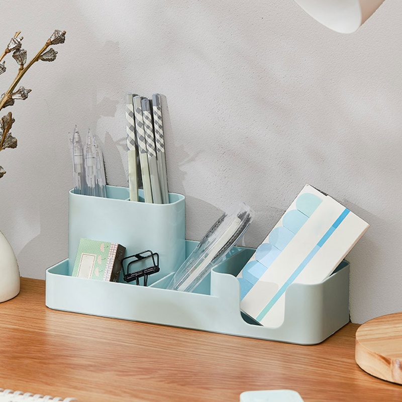Hộp Đựng Bút Để Bàn Bằng Nhựa Có Ngăn Đựng Bút Tiện Dụng Cho Gia Đình / Văn Phòng