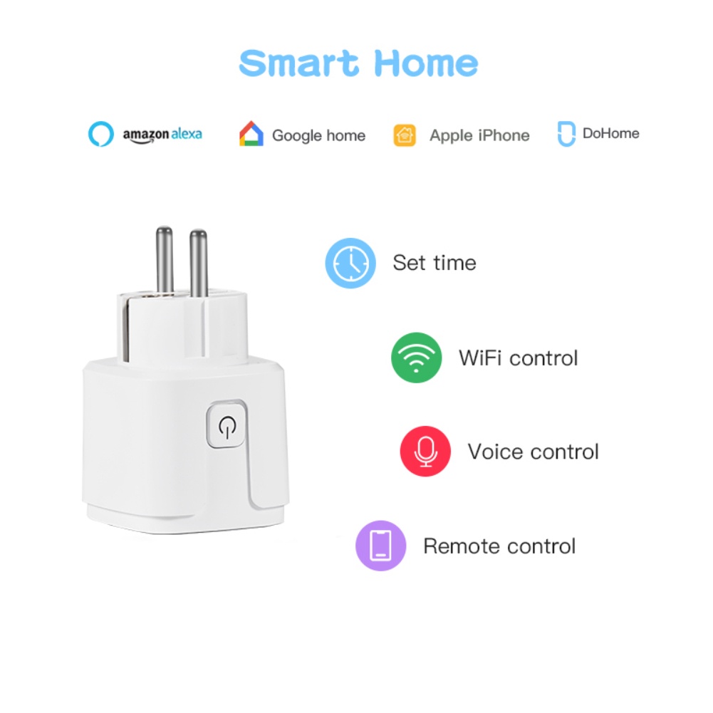 Aubess Aubess Apple Homekit Ổ Cắm Thông Minh Ổ Cắm Điện Wifi Công Tắc Đèn Tường Điều Khiển Bằng Giọng Nói Siri Từ Xa Bộ Phận Nhà Thông Minh