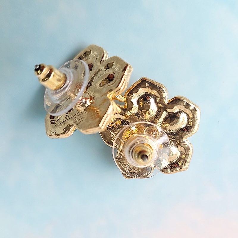 Bông Tai Hình Hoa Đính Đá Zircon Lấp Lánh Dễ Thương Phong Cách Hàn Quốc Thời Trang Cho Nữ