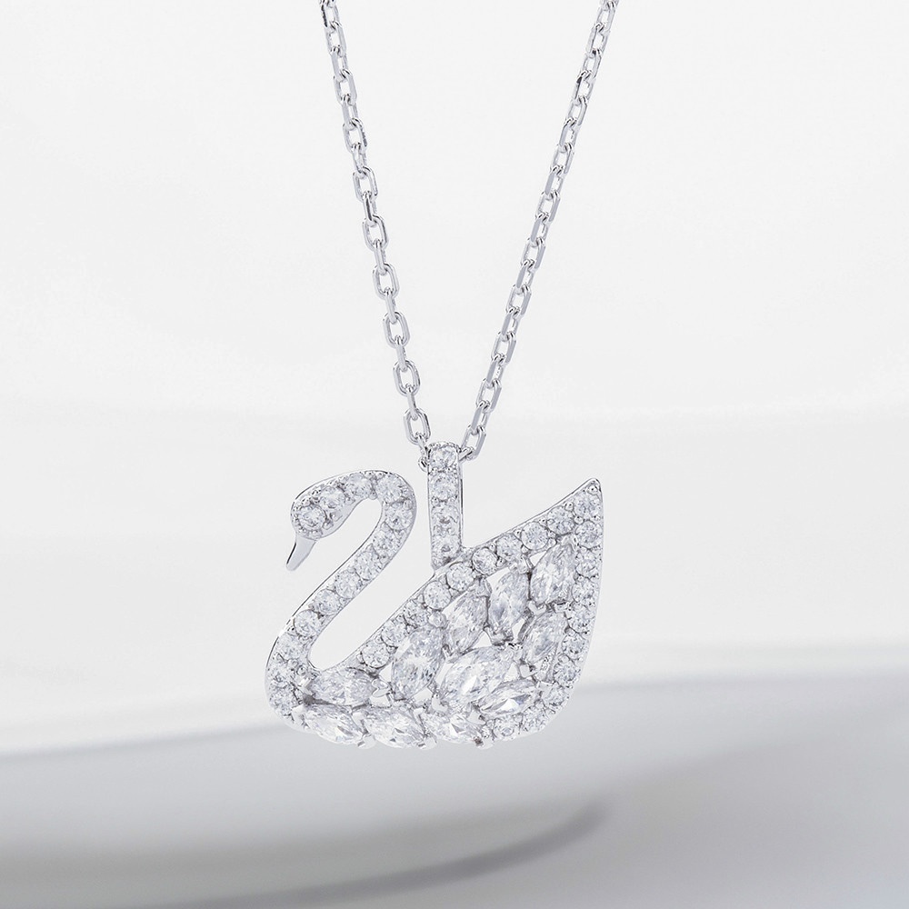 Giày Swarovski SWAN LAKE trắng vàng SWAN thời trang cổ điển cho nữ