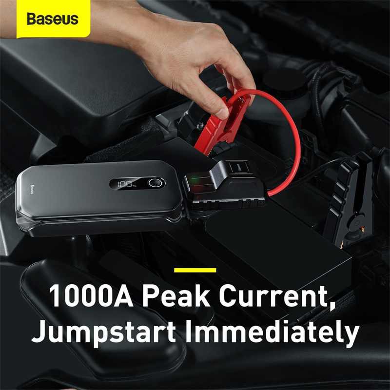 Bộ kích nổ oto kiêm sạc dự phòng dung lượng 20000mAh Baseus Super Energy Max Car Jump Starter- acquy cứu hộ ô tô xe hơi