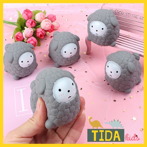 Cừu Bóp Chút Chít ⚡ HOT TREND ⚡ Mochi Thả Bồn Tắm Có Còi Kêu Vui Nhộn Cho Bé, Đồ Chơi Giải Trí TiDa Kids Shop