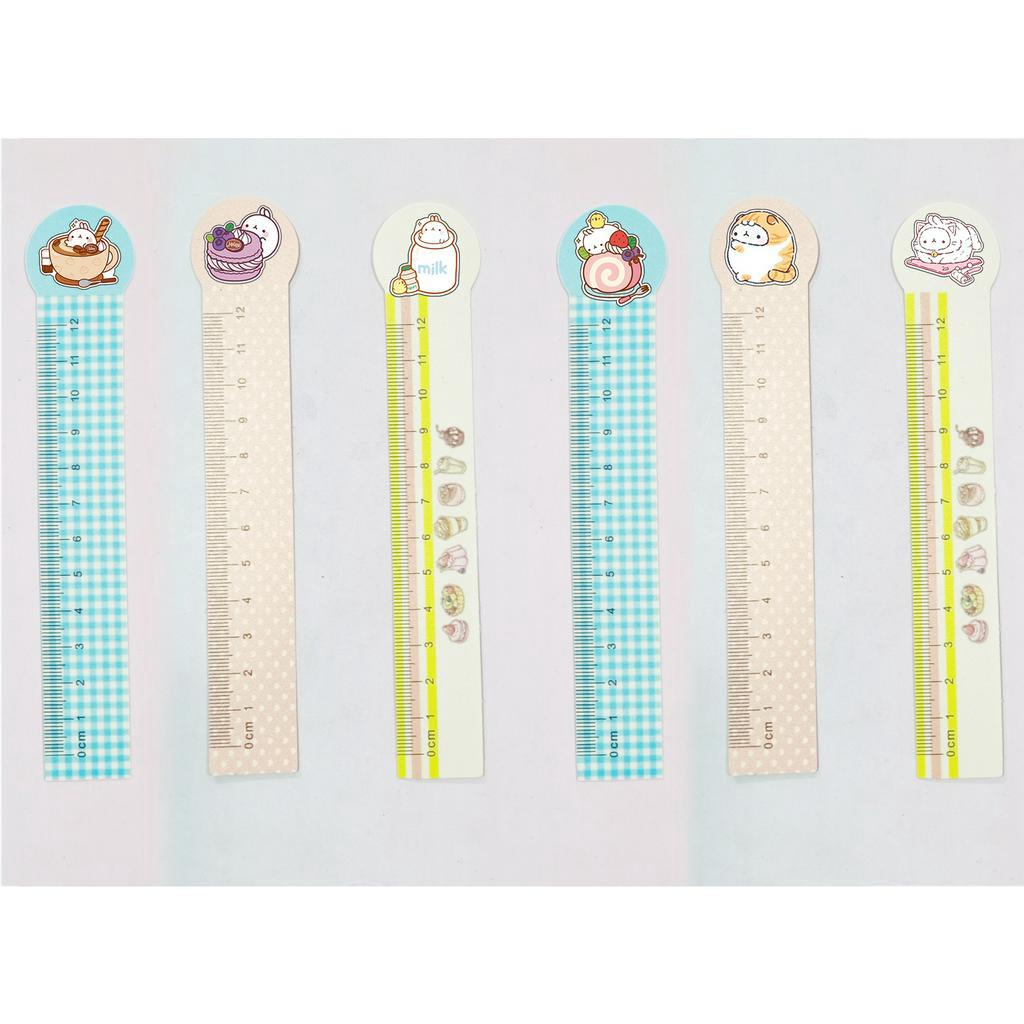 Thước kẻ dẻo molang TPP16 thước kẻ 12 cm cute dễ thương hoạt hình thần tượng