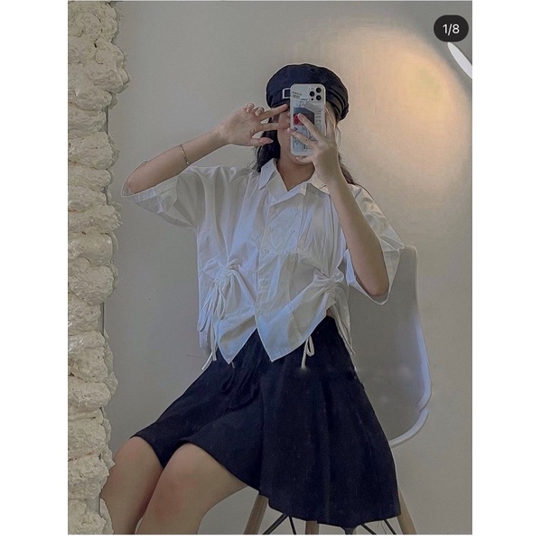 Sơ mi thô hàn rút hai bên  ( ảnh thật tự chụp ) | BigBuy360 - bigbuy360.vn