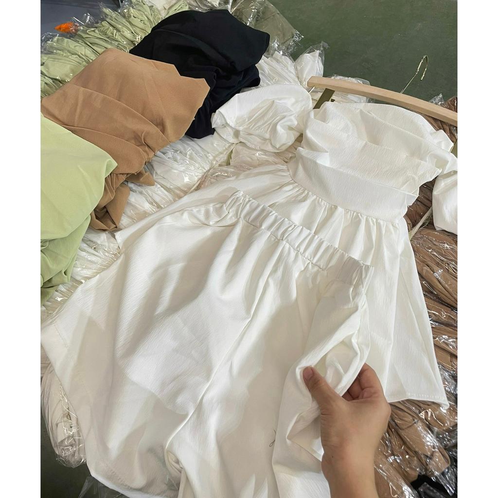 D39 Set Áo Baybydoll 21ROOM Cúp Ngực Tay Phồng Có Mút Dáng Xòe Cực Xinh Phong Cách Bánh Bèo Nữ