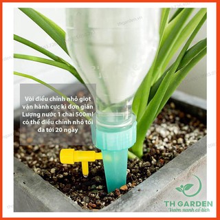 Vòi Tưới Cây Nhỏ Giọt Tự Động Gắn Chai Nhựa Tiện Dụng - Đầu Vòi Tưới Cây Nhỏ Giọt - Lắp Vừa Nhiều Mẫu Chai Trên Thị Trườ