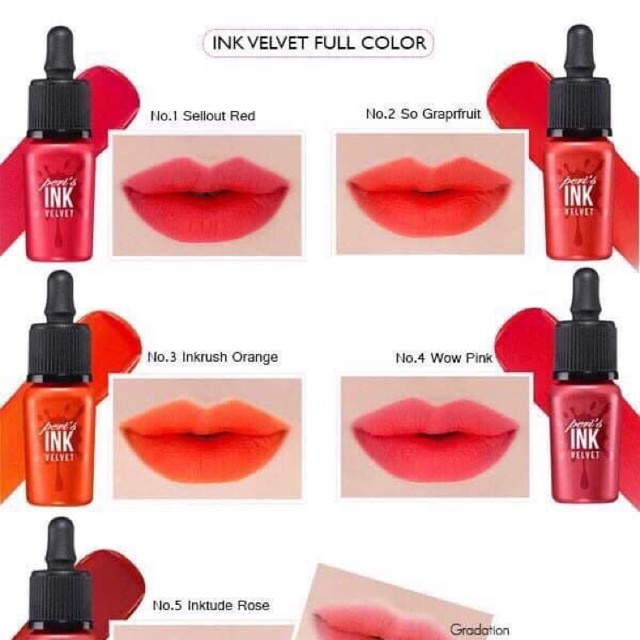 Son Peri's INK Velvet , son kem lì siêu mịn