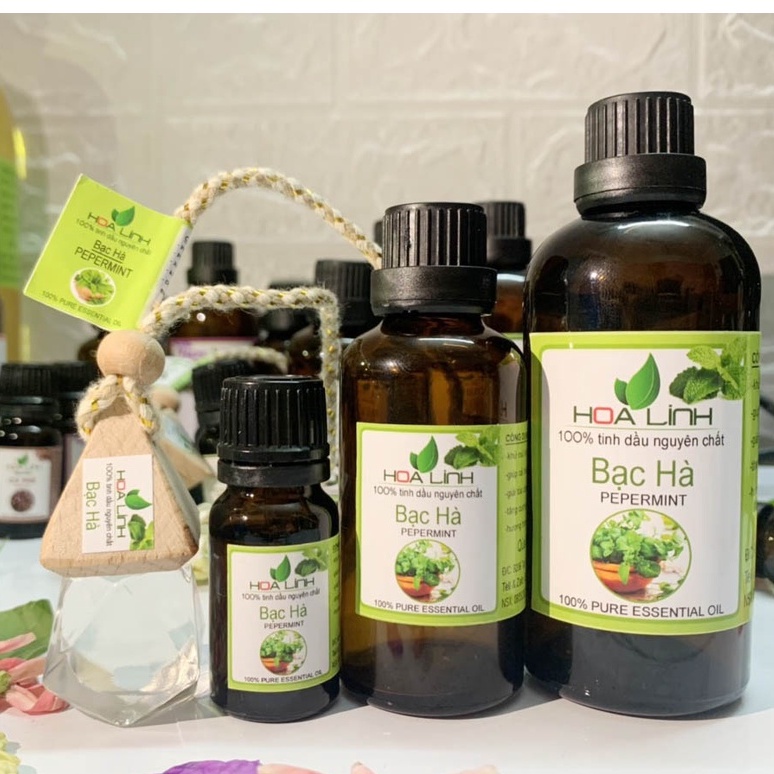 Tinh dầu Bạc Hà thiên nhiên 100% : 100ML-50ML/ HOALINH