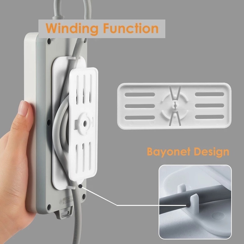 Giá Đỡ Ổ Cắm Điện Dán Tường Xoay 360 Độ Tiện Dụng