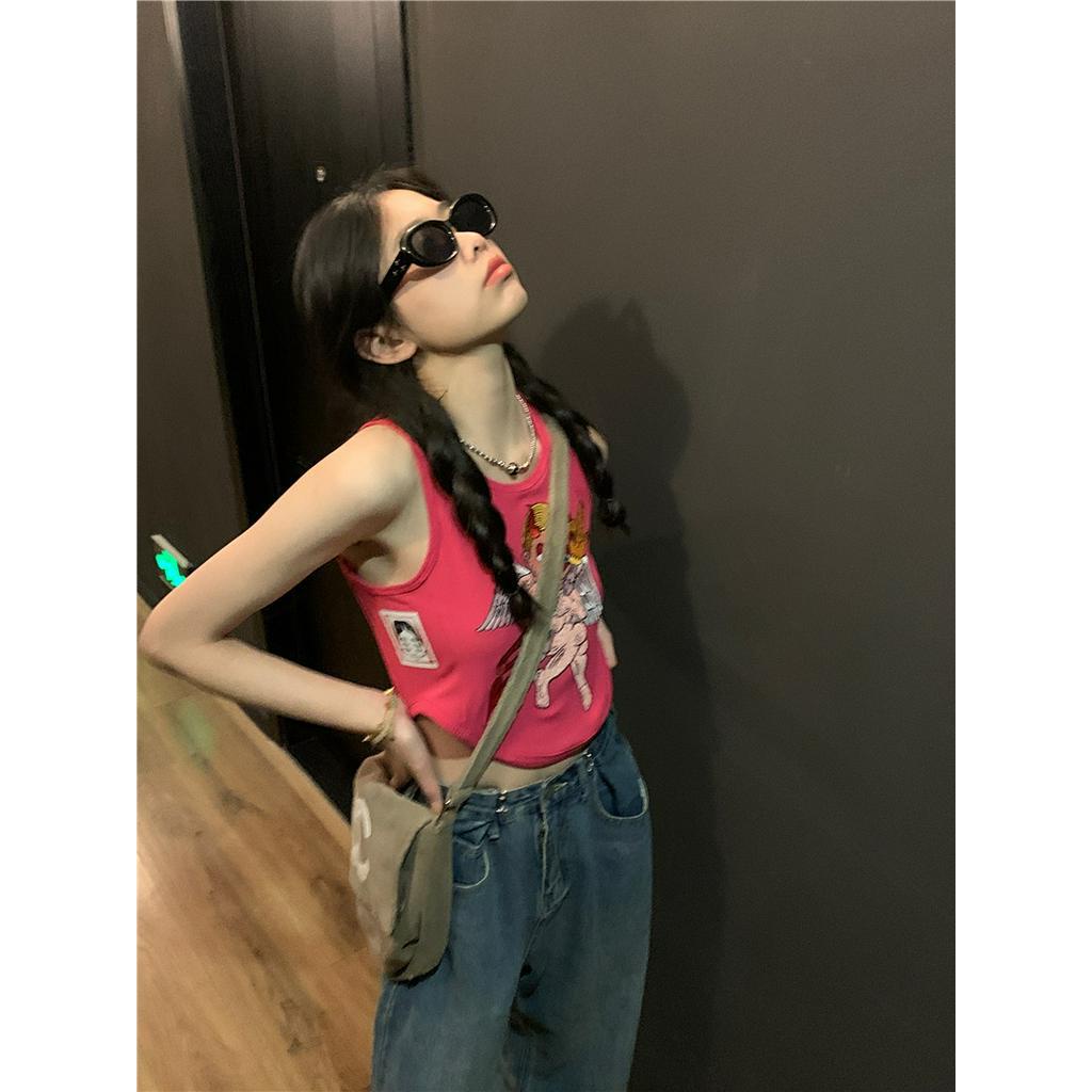 Áo Dây Nữ Cộc Tay In Chữ Slimmer Look 63482