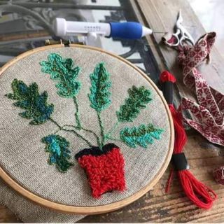 Kim thêu thụt- Kim thêu xù, thêu đồ trang trí rất đẹ