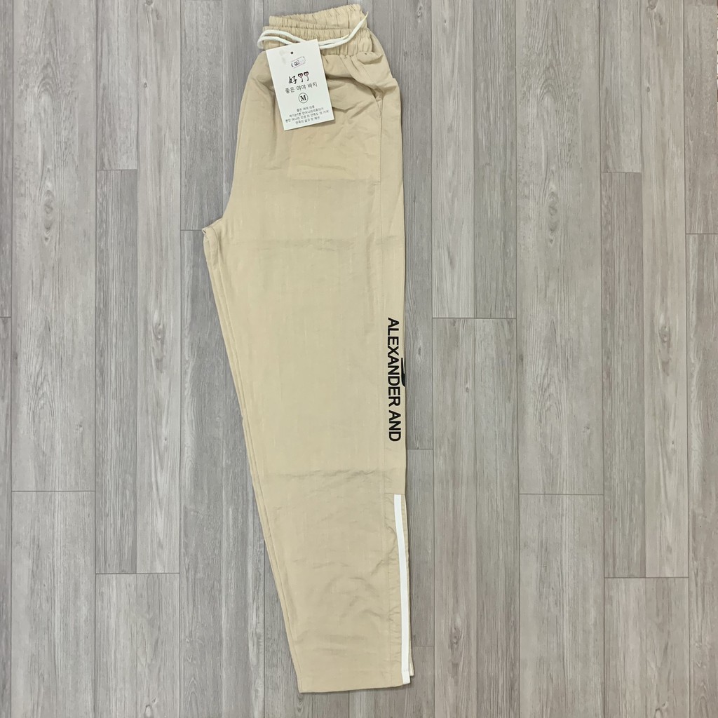 Quần Thể Thao Nữ Baggy Cạp Chun - Chất Đũi Xước Đẹp, Siêu Mát, Dáng Trẻ Trung