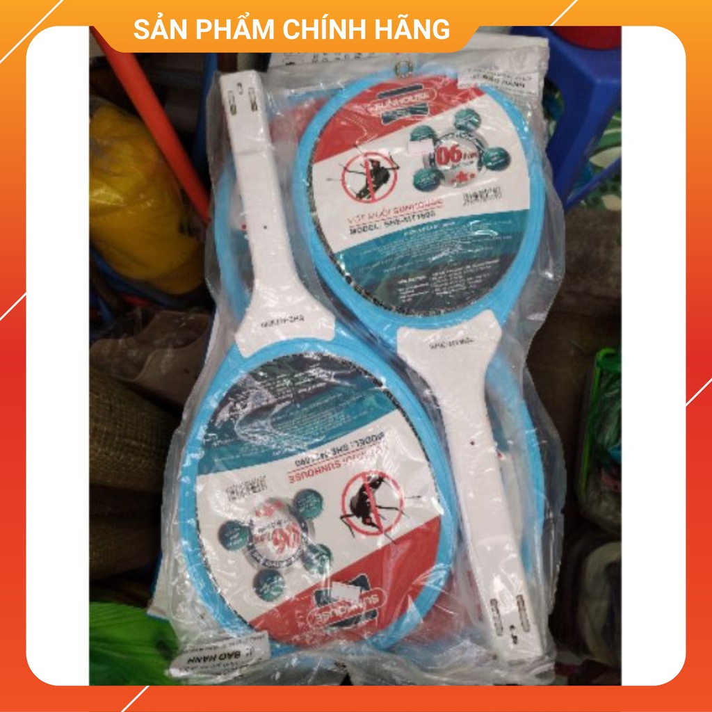 Vợt Muỗi SUNHOUSE cao cấp E200 và MT1690 Siêu Tiện Dụng - Pin Sạc nhanh - Hàng Chính Hãng BH 1 năm