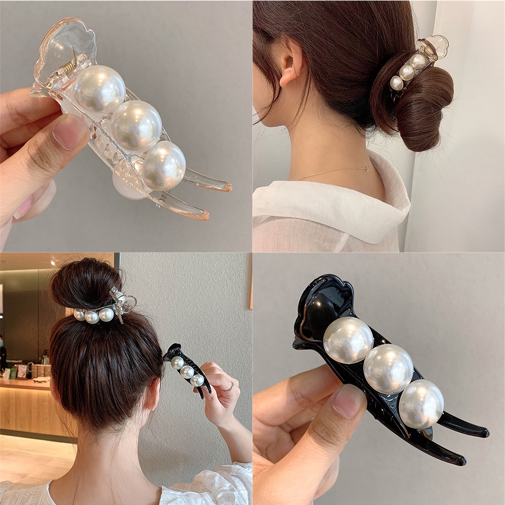 Kẹp Tóc Đính Hạt Ngọc Trai Lớn Ngọt Ngào Cho Nữ