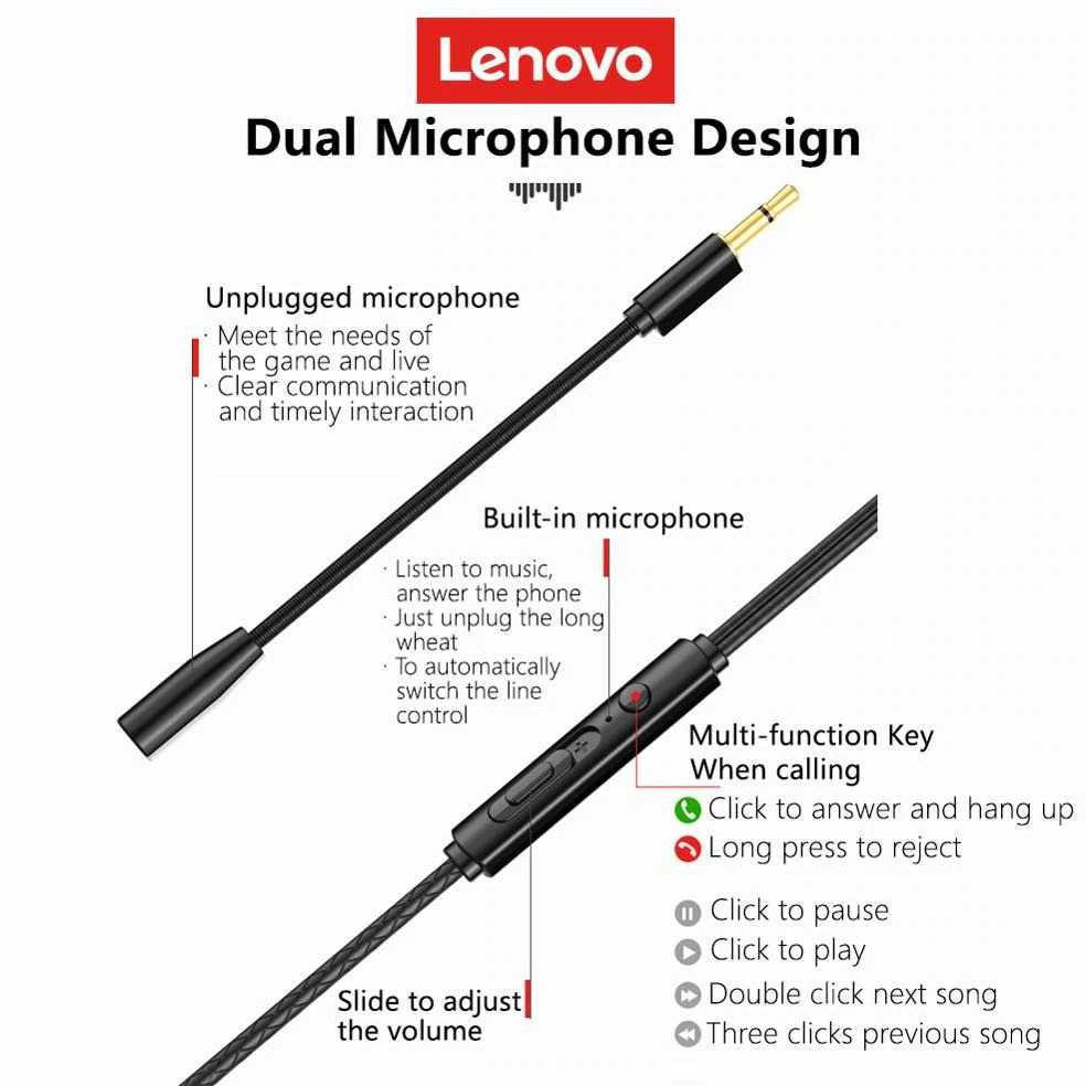 Tai Nghe Nhét Tai Jack 3.5mm Có Mic - H105 J-Id-Aud Guaranteed Cho Lenovo | BigBuy360 - bigbuy360.vn